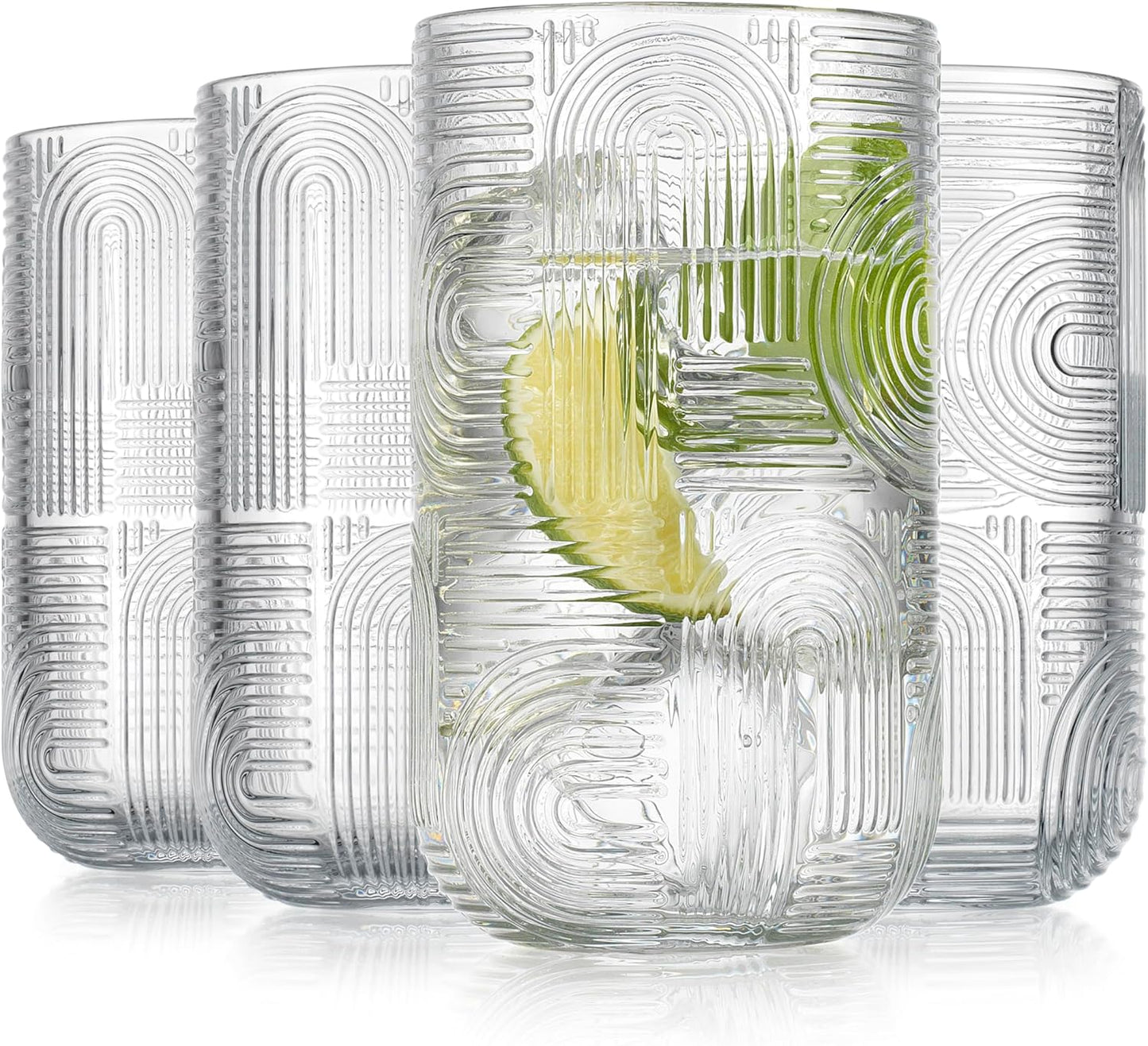 Set of 4 Clear Kitchen Glassware