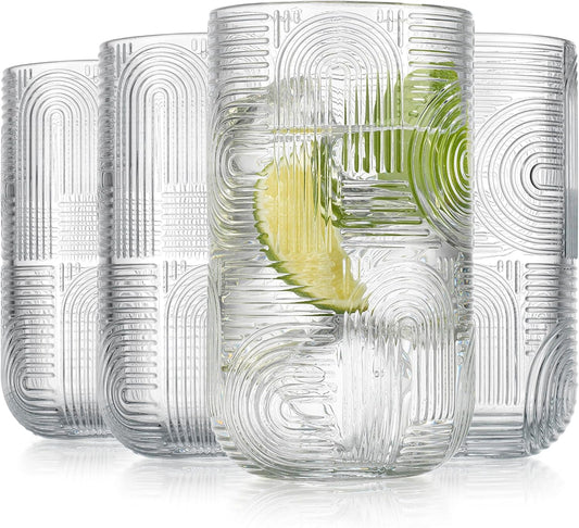 Set of 4 Clear Kitchen Glassware