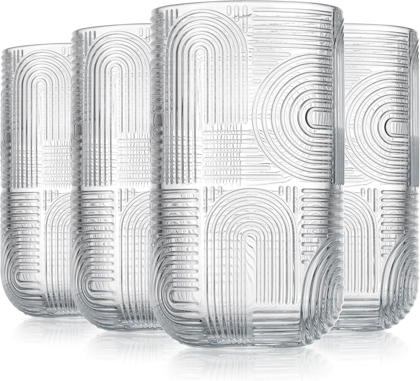 Set of 4 Clear Kitchen Glassware