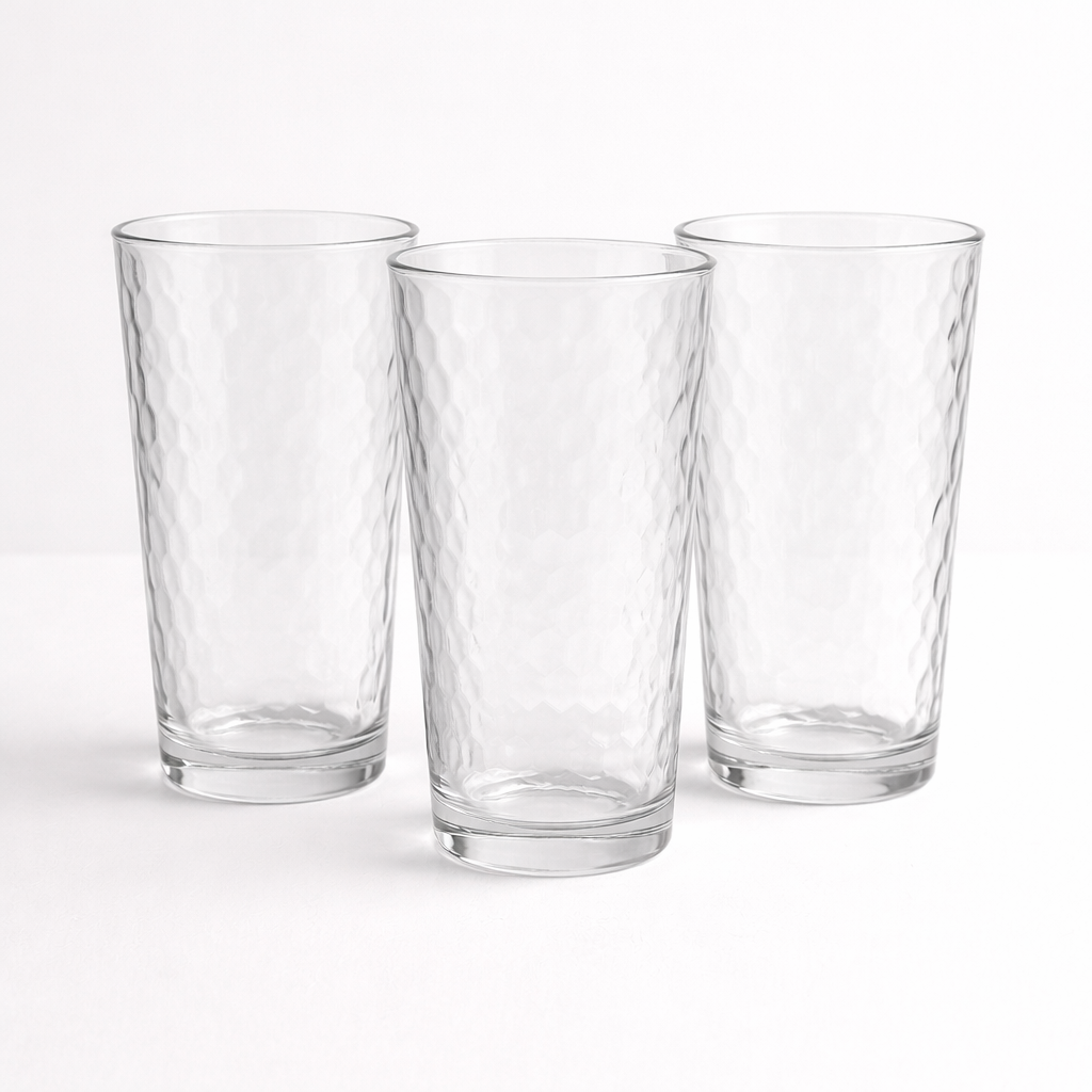 Set of 6 Bubble Glassware Cooler Set, 17 oz