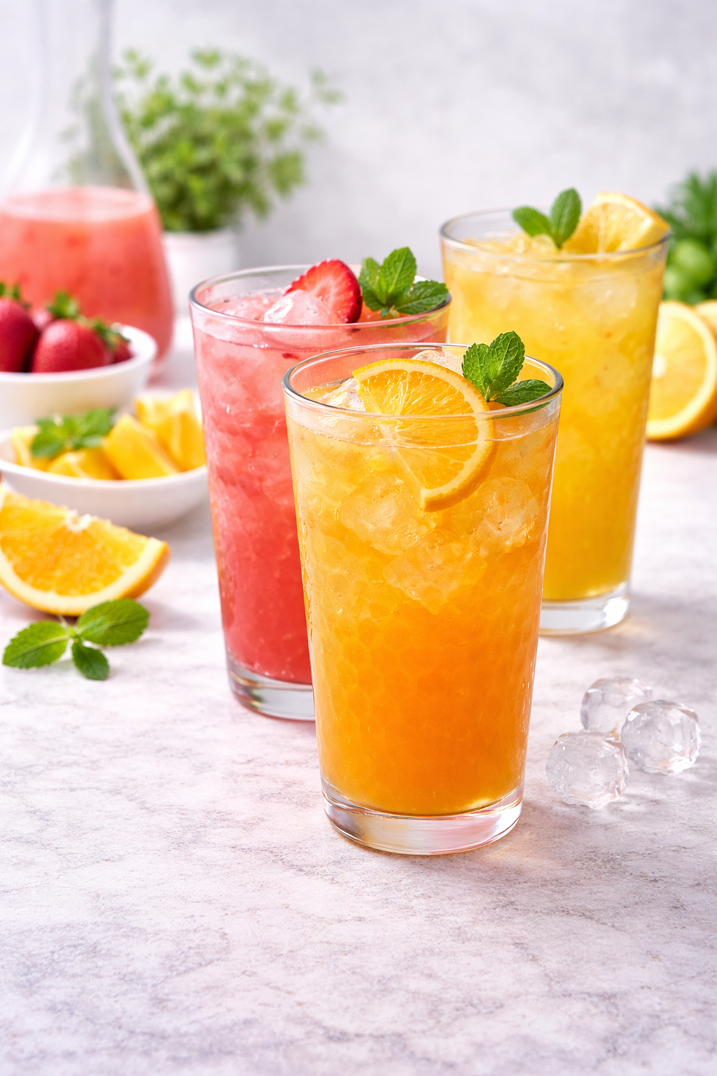 Set of 6 Bubble Glassware Cooler Set, 17 oz