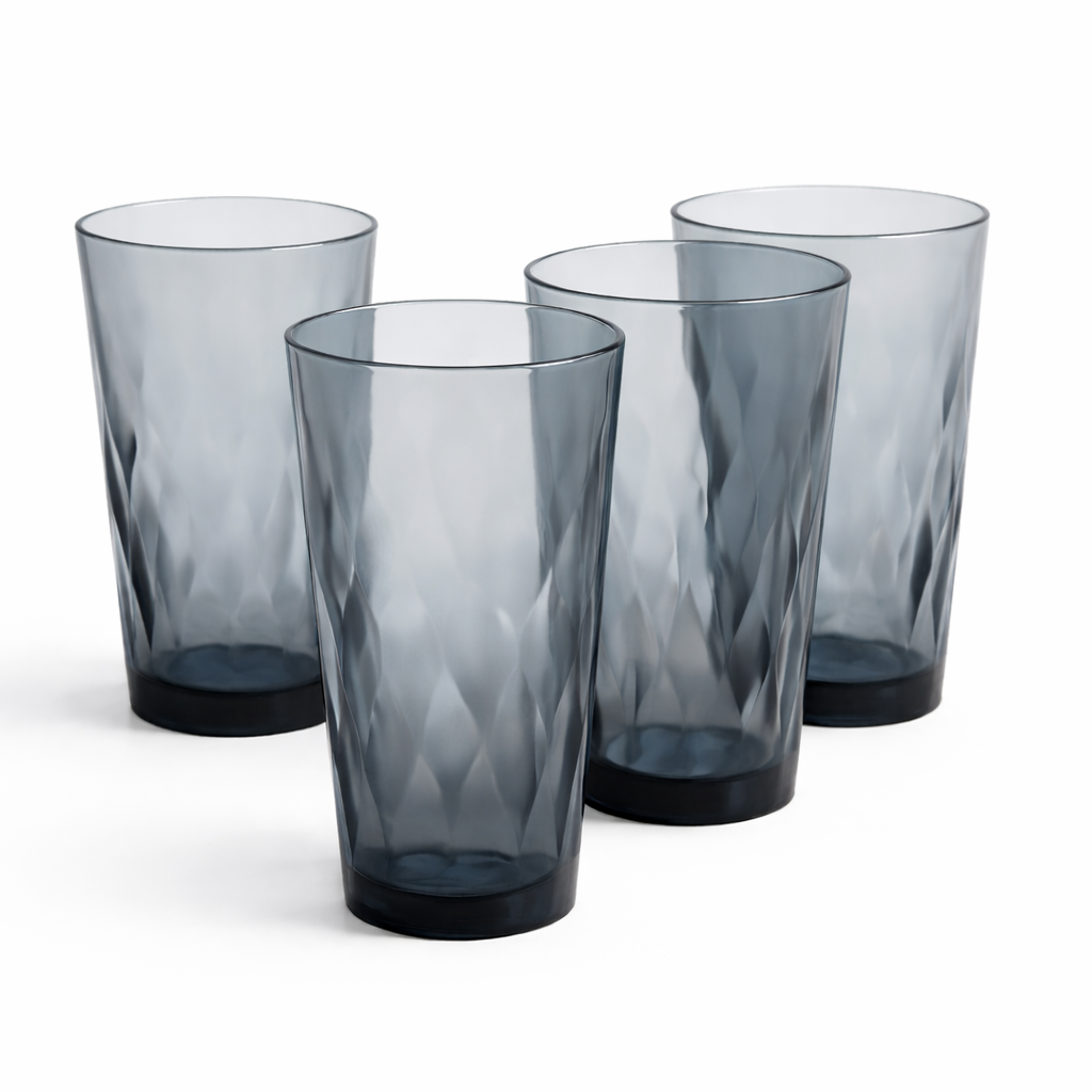 Set of 6,  Plastic Drinking Glasses