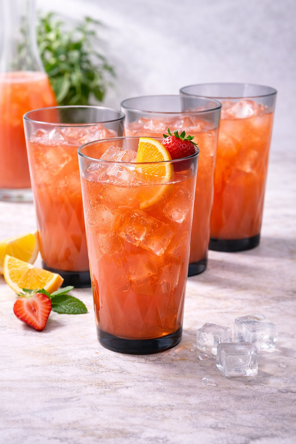 Set of 6,  Plastic Drinking Glasses